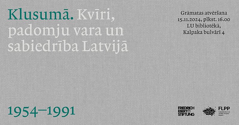 Kolektīvās monogrāfijas “Klusumā. Kvīri, padomju vara un sabiedrība Latvijā, 1954–1991” atvēršana